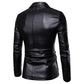 Causal Leather Blazers Jacket Suit Coat