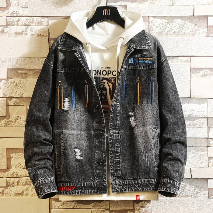 Turn Down Collar Hip Hop Streetwear Jackets