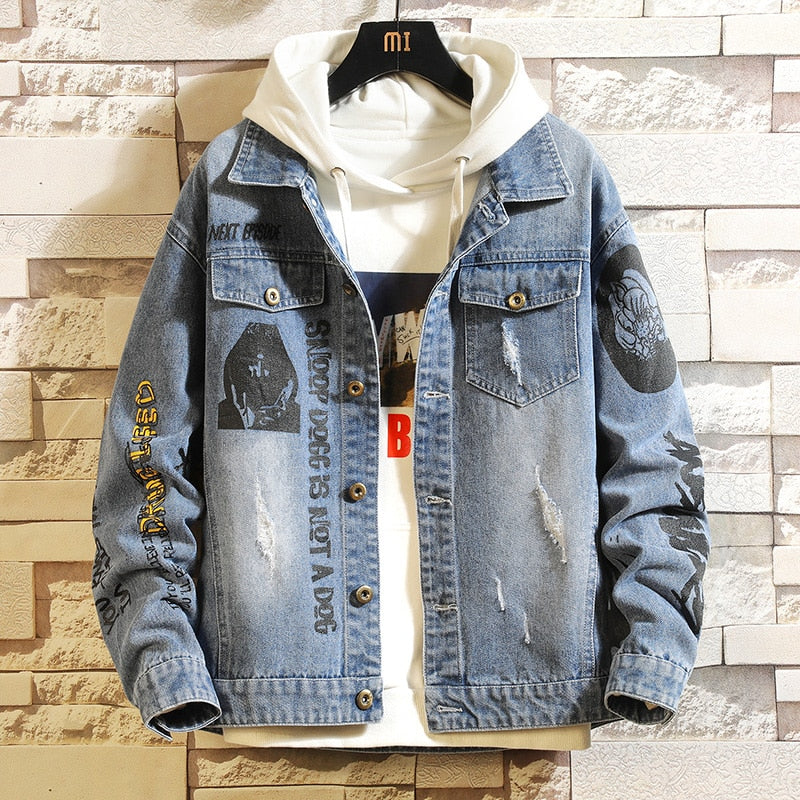 Turn Down Collar Hip Hop Streetwear Jackets