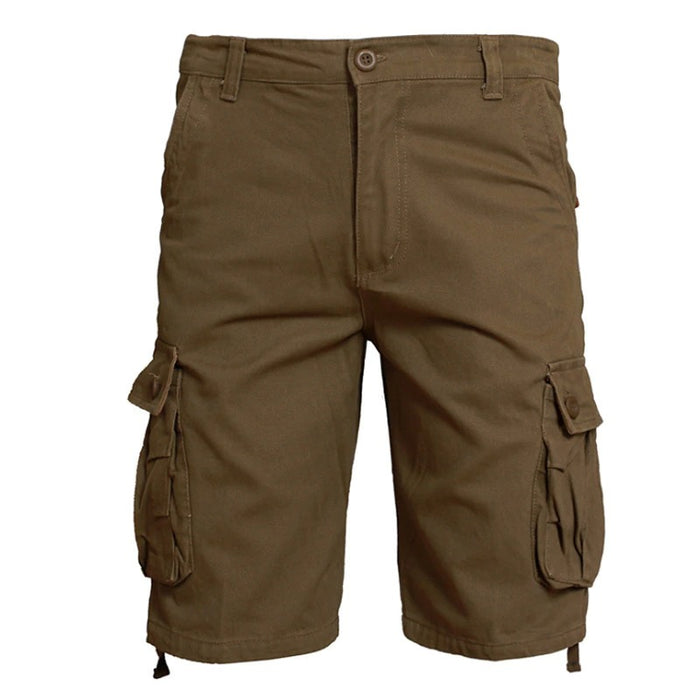 Multi Pocket Cotton Short Pants