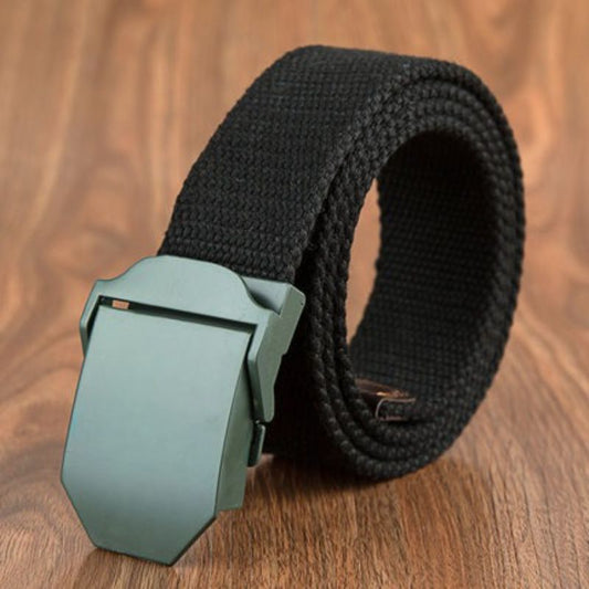 Men's Casual Cargo Military Automatic Buckle Belt