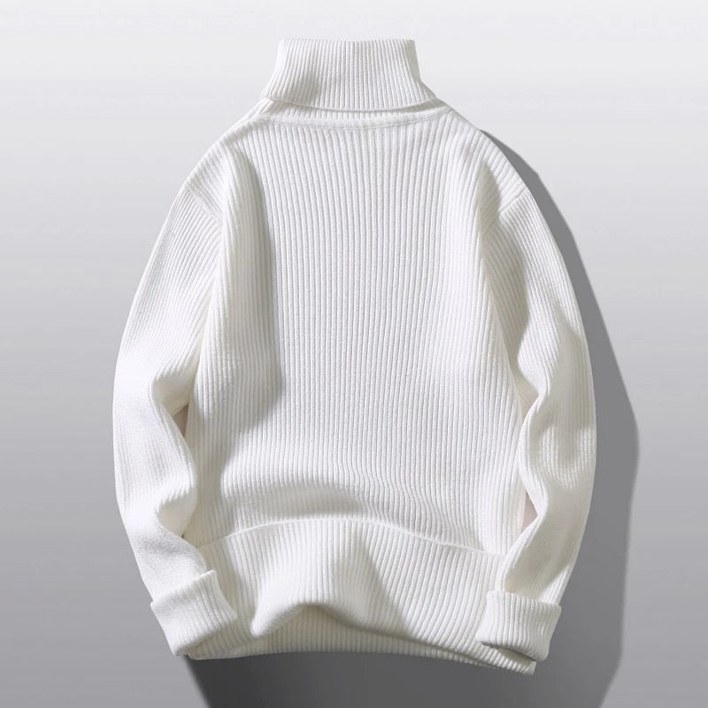 Men's Stripped Knitted Pullover Sweater