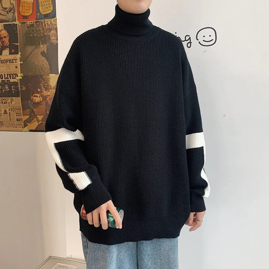 Men's Casual Knitted Turtleneck Pullovers