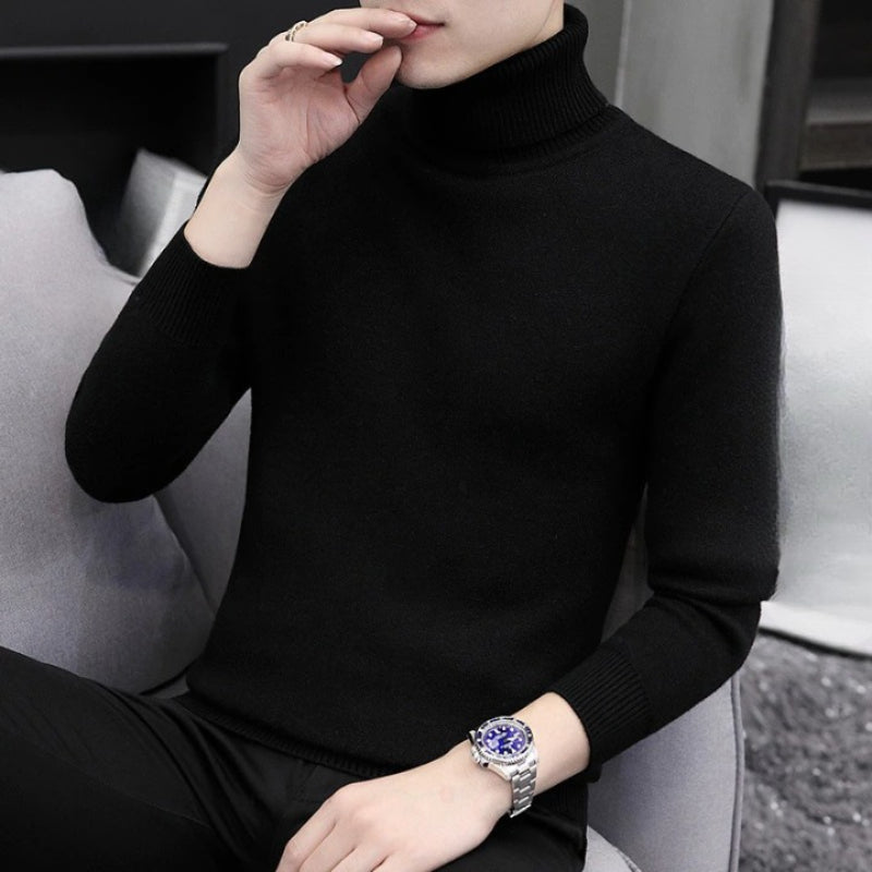 Men's Turtleneck Casual Knitted Pullover
