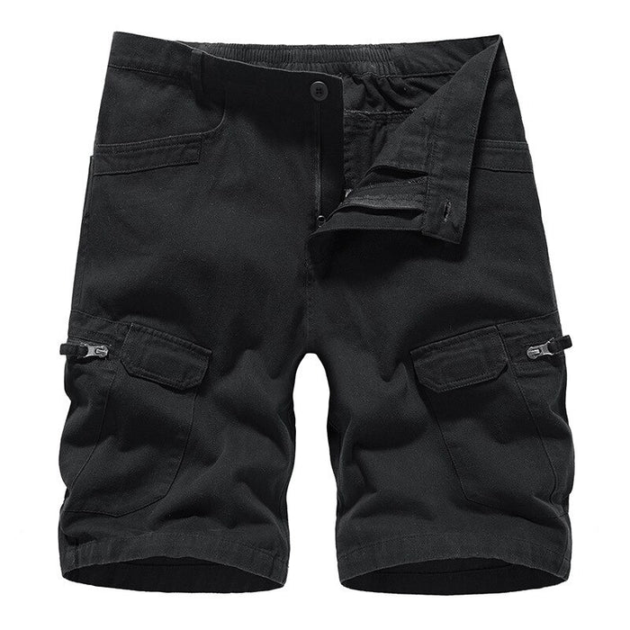 Camouflage Cotton Cargo Shorts