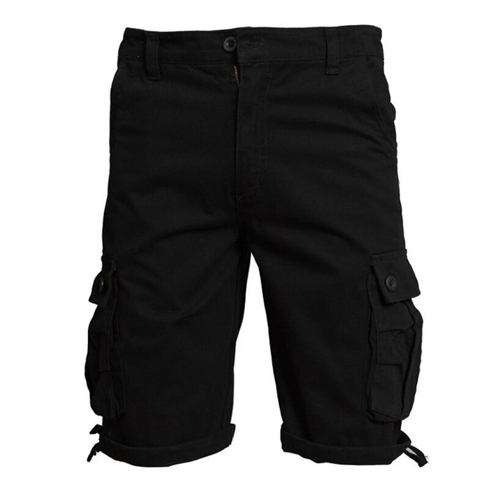 Multi Pocket Cotton Short Pants