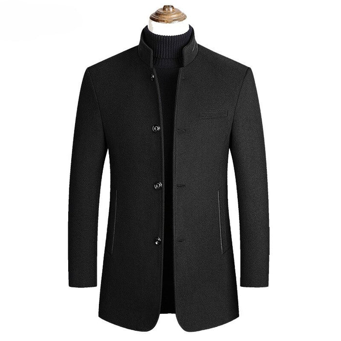 Men's Solid Winter Warm Thick Coat