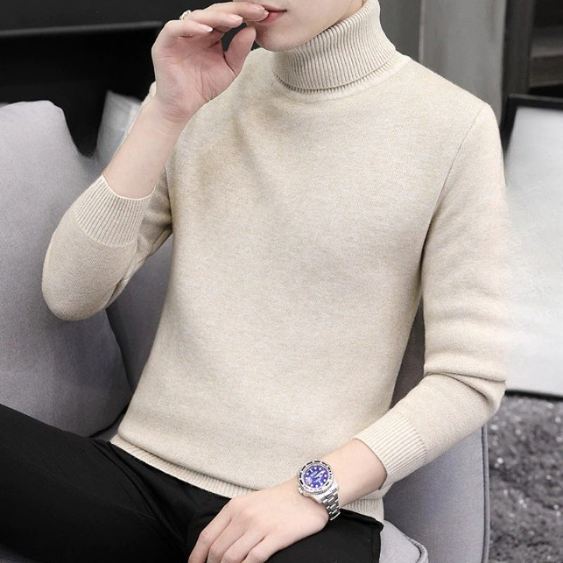 Men's Turtleneck Casual Knitted Pullover