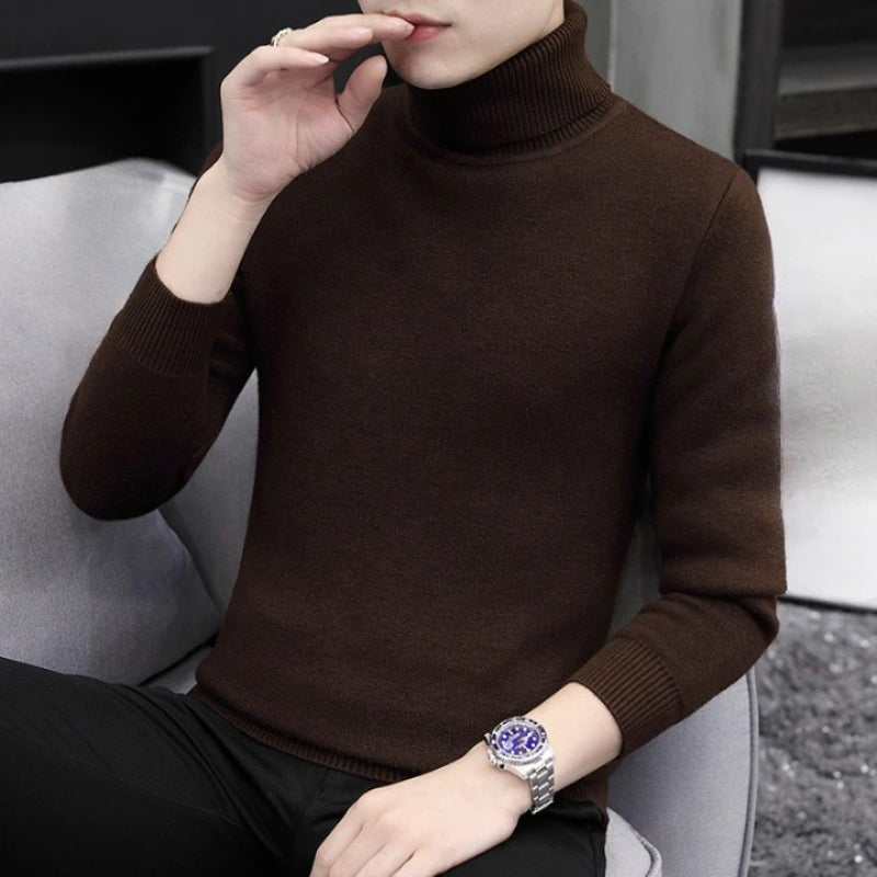 Men's Turtleneck Casual Knitted Pullover
