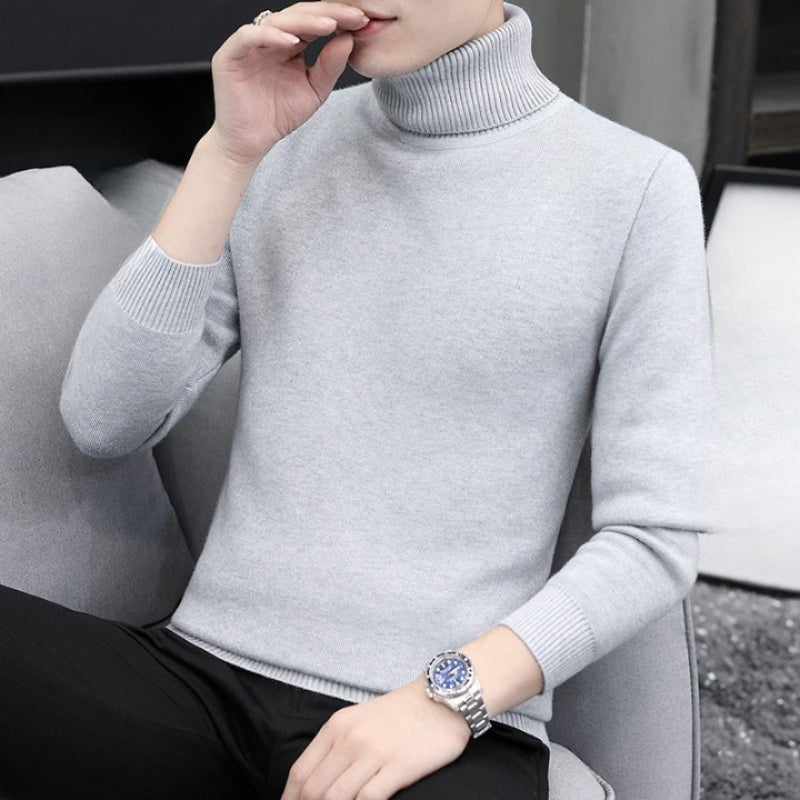 Men's Turtleneck Casual Knitted Pullover