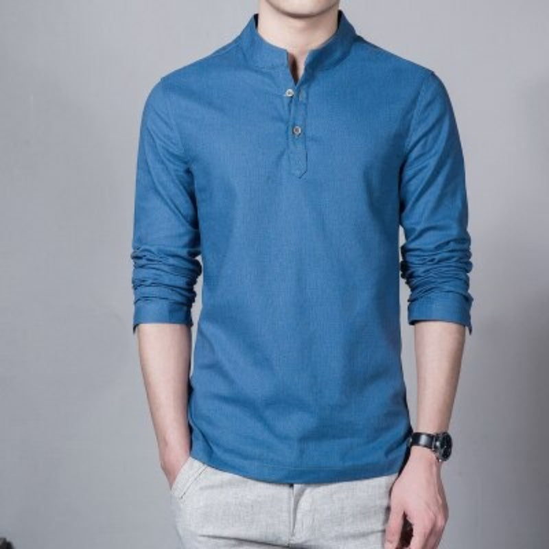 Men's Long Sleeve Casual Linen shirt