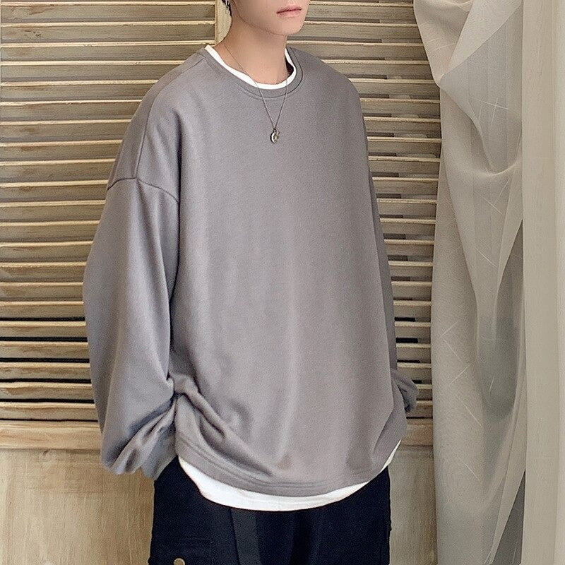 New Men Oversized Sweatshirts Pullover