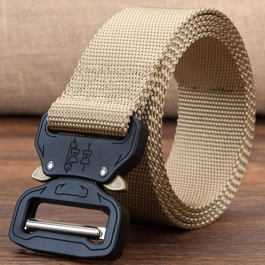 Men's Tactical Military Belt With Automatic Buckle