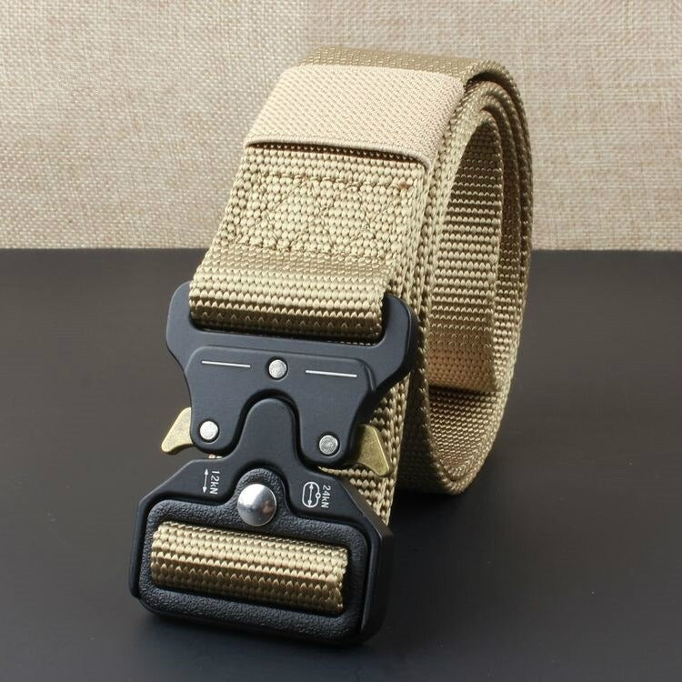 Men's Tactical Belt With Metal Buckle