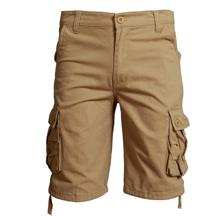 Multi Pocket Cotton Short Pants