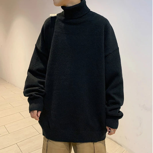 Men's Knitted Casual Pullover Sweater