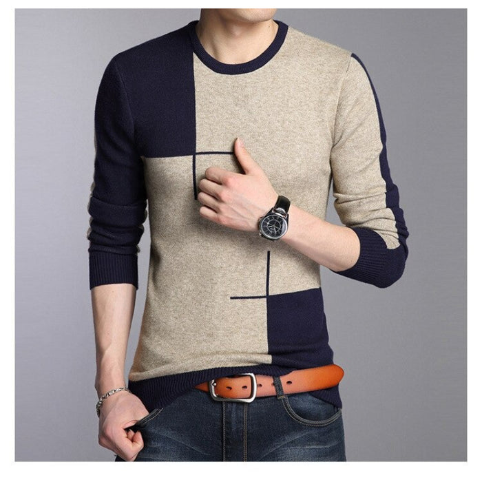 Men's Breathable Slim Fit Casual Pullover