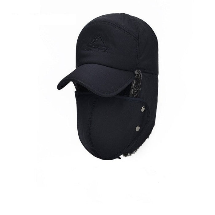 Men's Face Bomber Thick Winter Hat