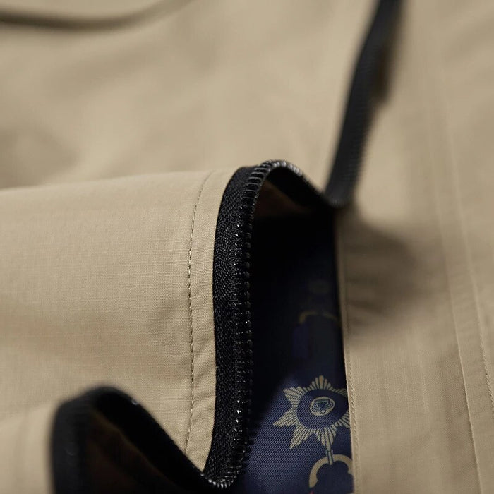 Men's Solid Stand Collar Zipper Jacket