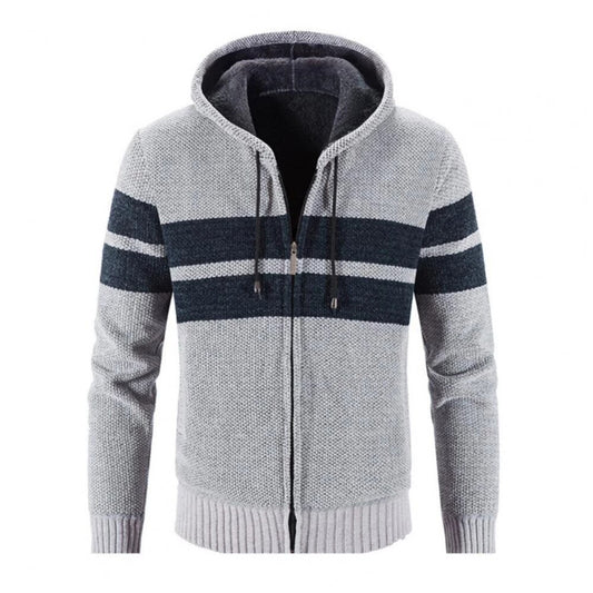 Men's Zipper Drawstring Cardigan Jacket