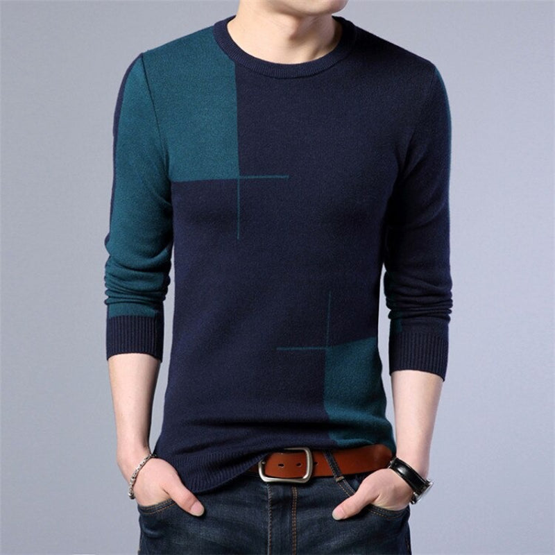 Men's Breathable Slim Fit Casual Pullover
