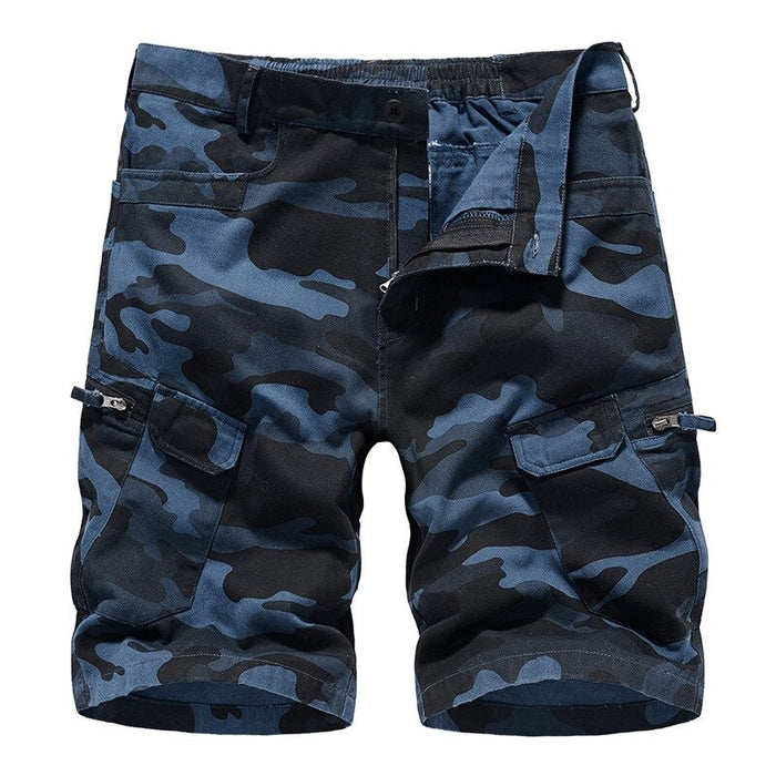 Camouflage Cotton Cargo Shorts