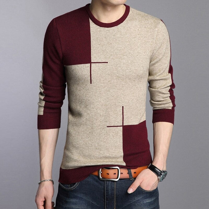 Men's Breathable Slim Fit Casual Pullover