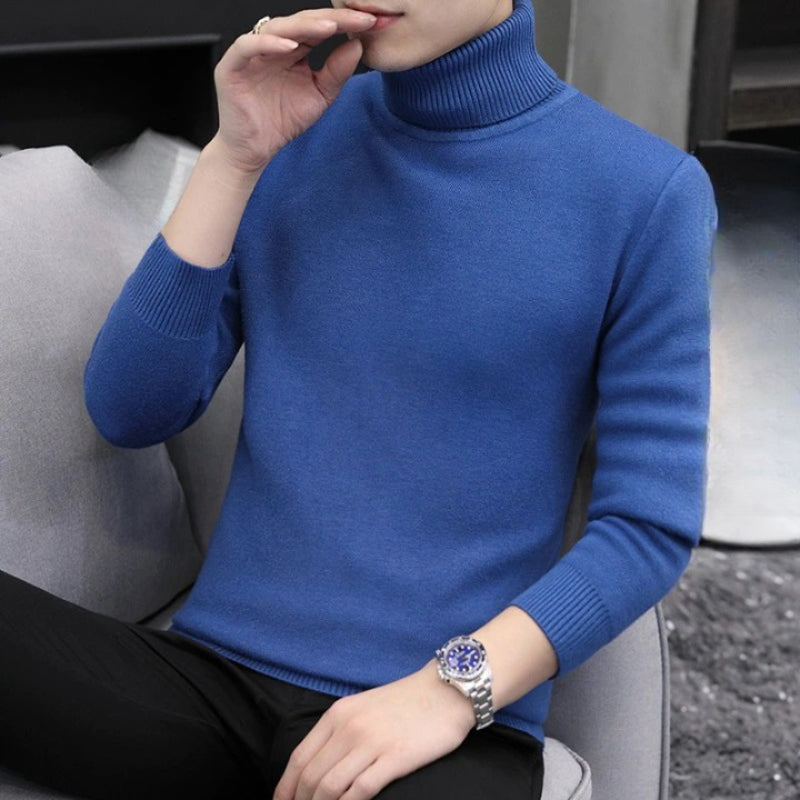 Men's Turtleneck Casual Knitted Pullover