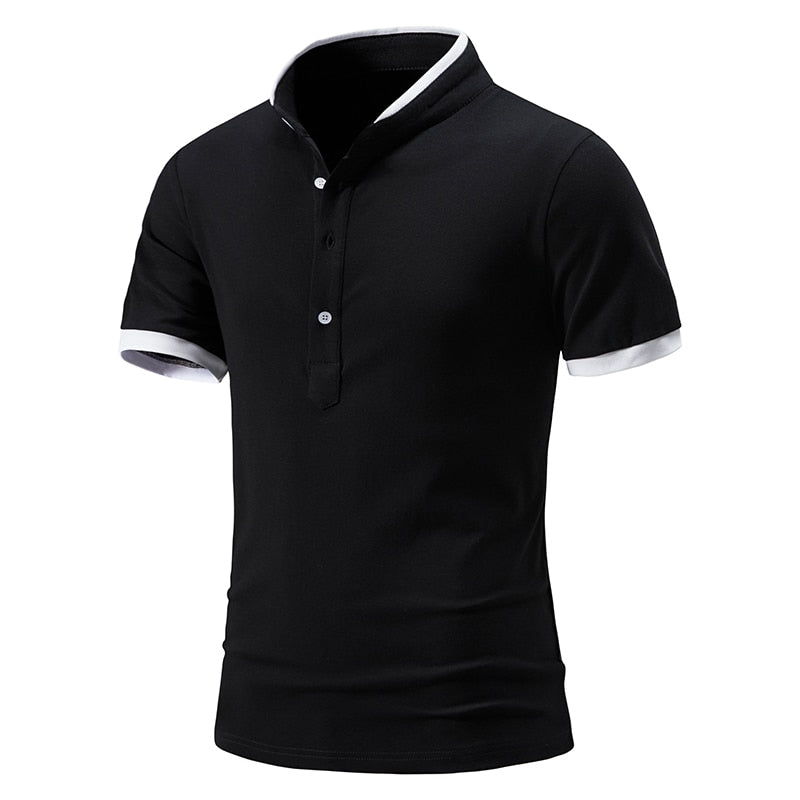 Men's Cotton Short Sleeve Polo T-Shirt