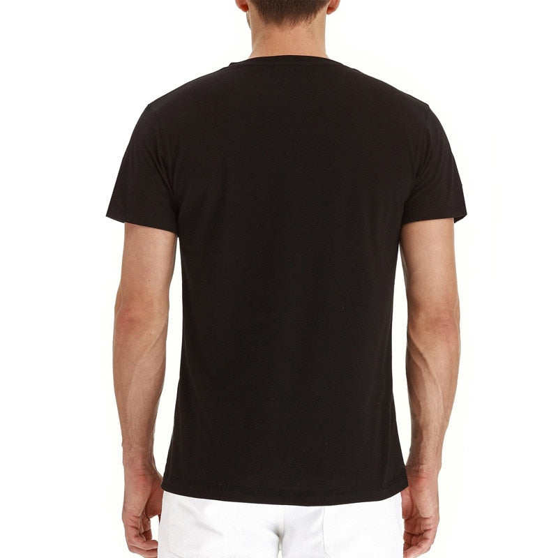 Men's Henry Collar Buttoned T-Shirt