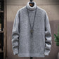 Men's Solid Slim Knitted Pullover Sweater