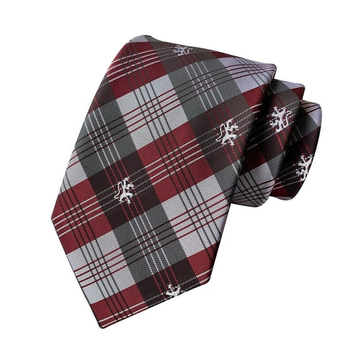 Dot And Grid Style Men's Formal Tie
