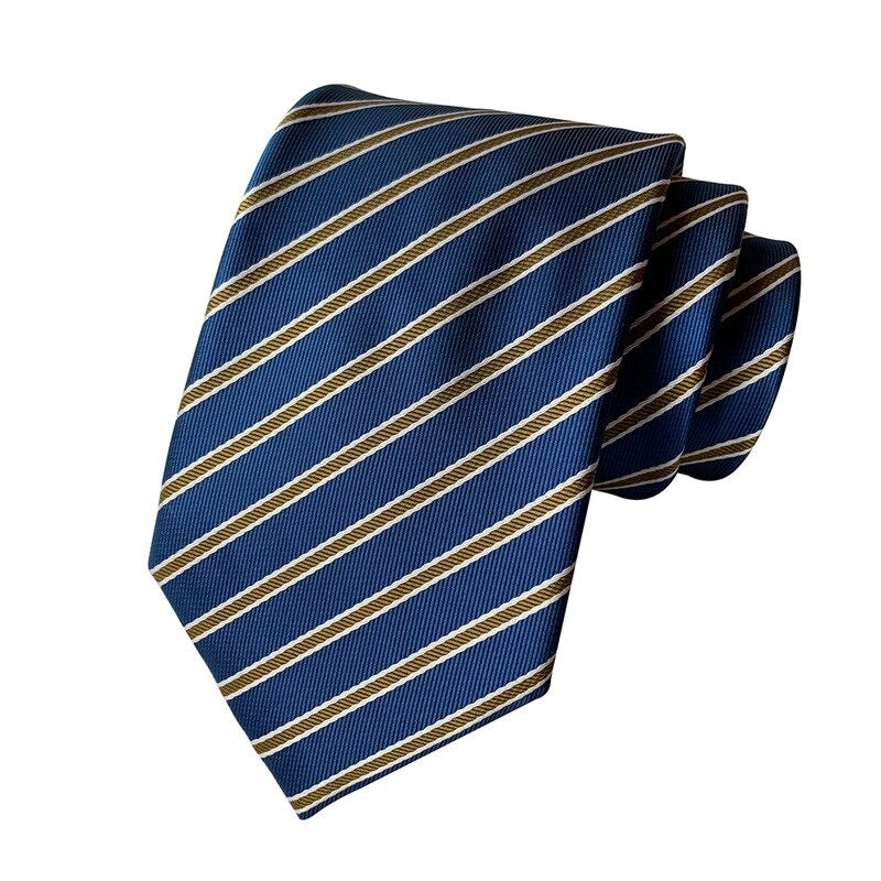 Men's Striped Grid Fashion Formal Tie