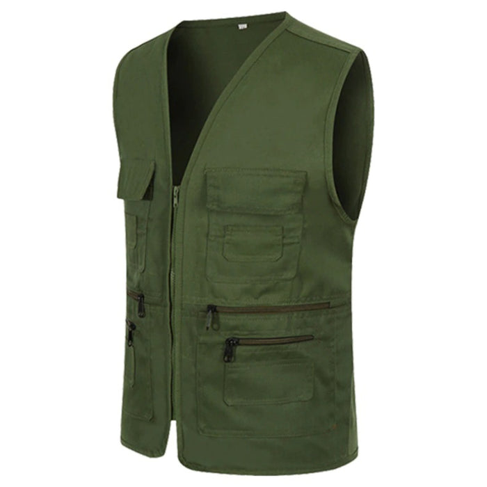 Men's Casual Sleeveless Multi Pocket Cargo Vest