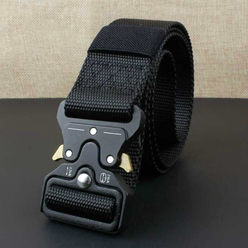 Men's Tactical Belt With Metal Buckle