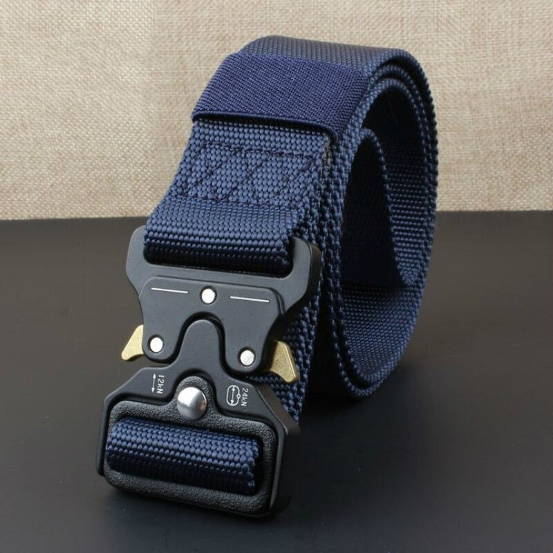 Men's Tactical Belt With Metal Buckle