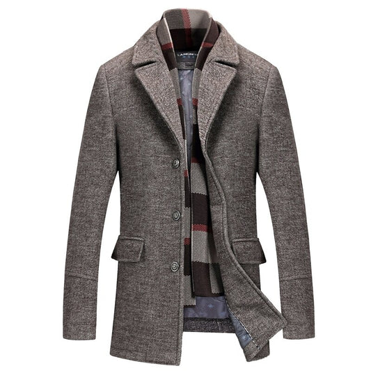 Men's Plain Winter Warm Comfortable Coat