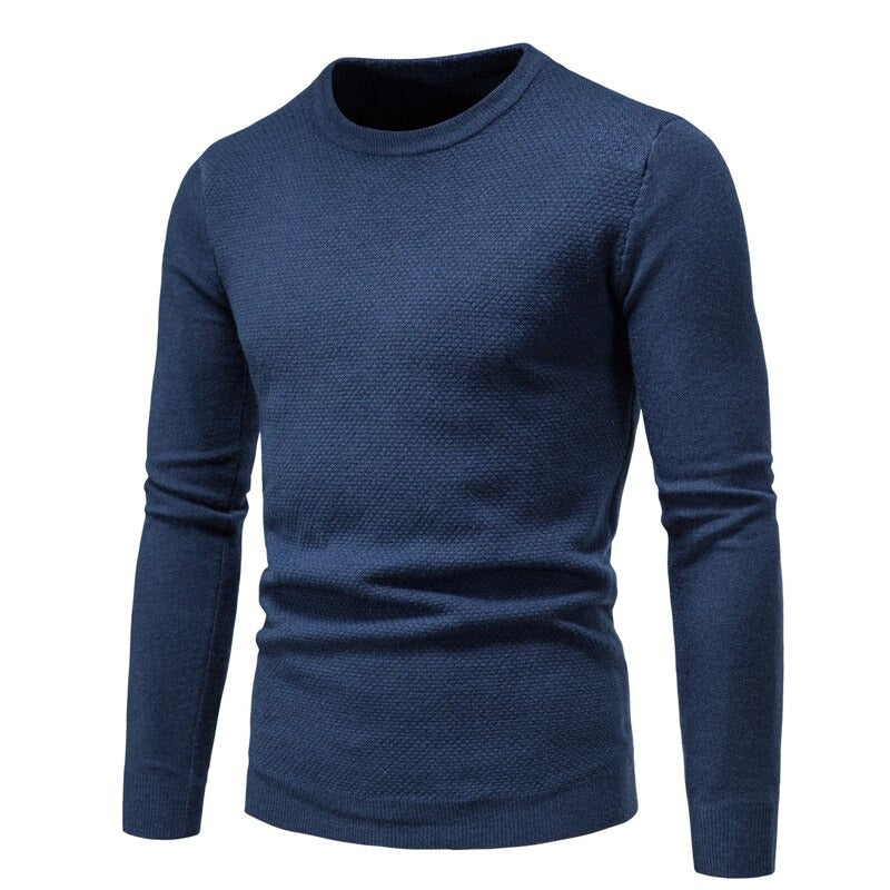 Men's Knitted Round Neck Warm Pullover