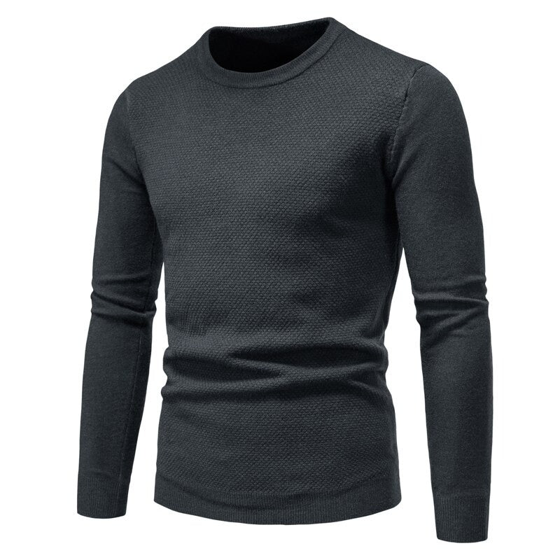 Men's Knitted Round Neck Warm Pullover