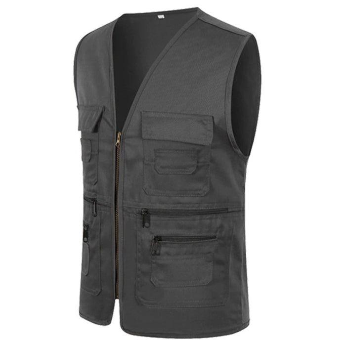 Men's Casual Sleeveless Multi Pocket Cargo Vest
