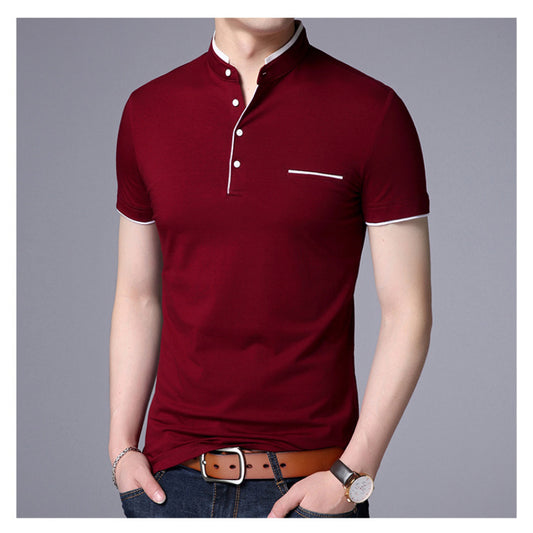 Men's Casual Solid Short Sleeved T-Shirt