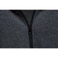 Men's Casual Long Sleeved Zip Collar T-Shirt