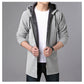 Men's Long Zipper Cardigan Sweater