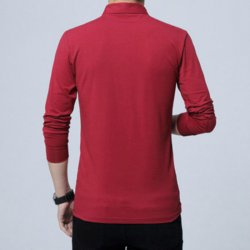 Men's Casual Down Collar T-Shirt