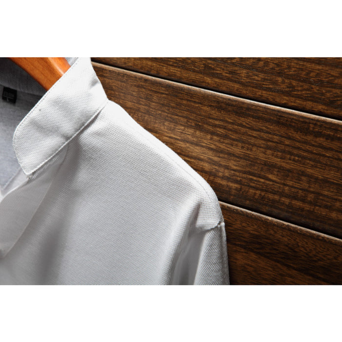 Men's Solid Mandarin Collar T-Shirt