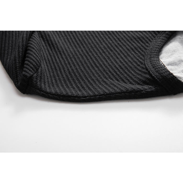 Men's Long Sleeve Henry Collar T-Shirt