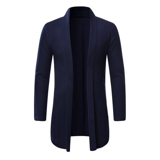 Men's Casual Solid Long Cardigan