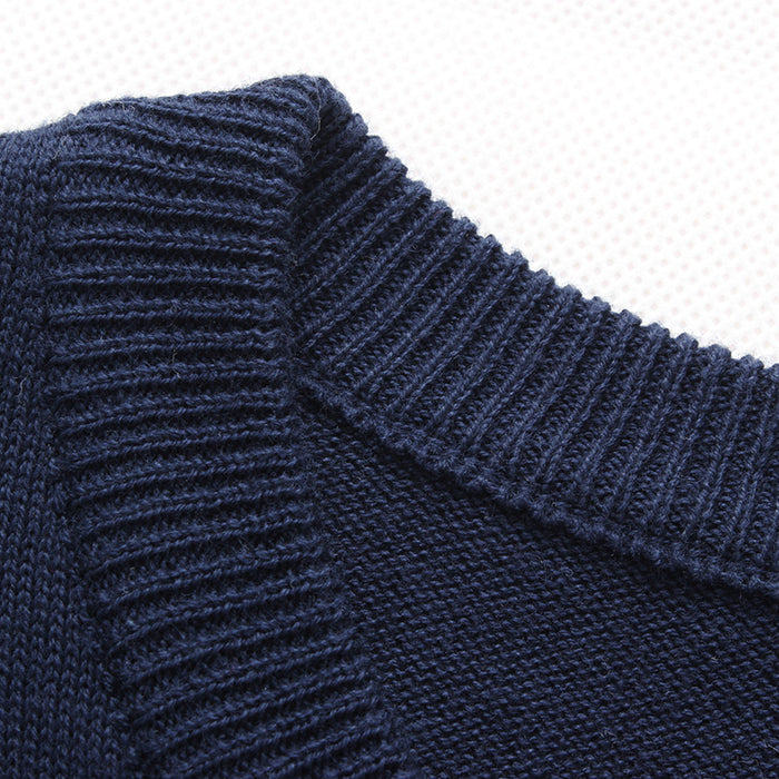 Men's Casual Knitted Striped Pullover Sweater