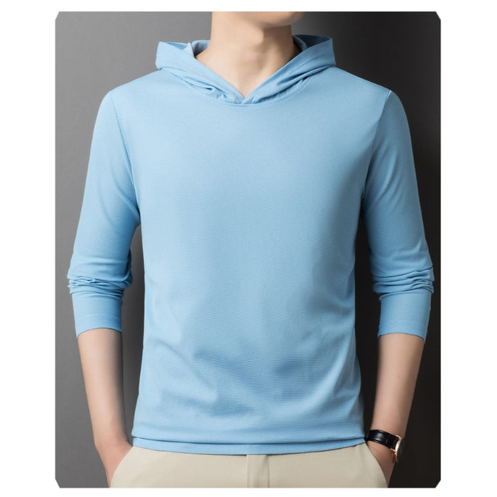 Men's Solid Color Casual Hooded Sweatshirts