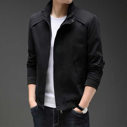 Men's Casual Stand Collar Bomber Jacket